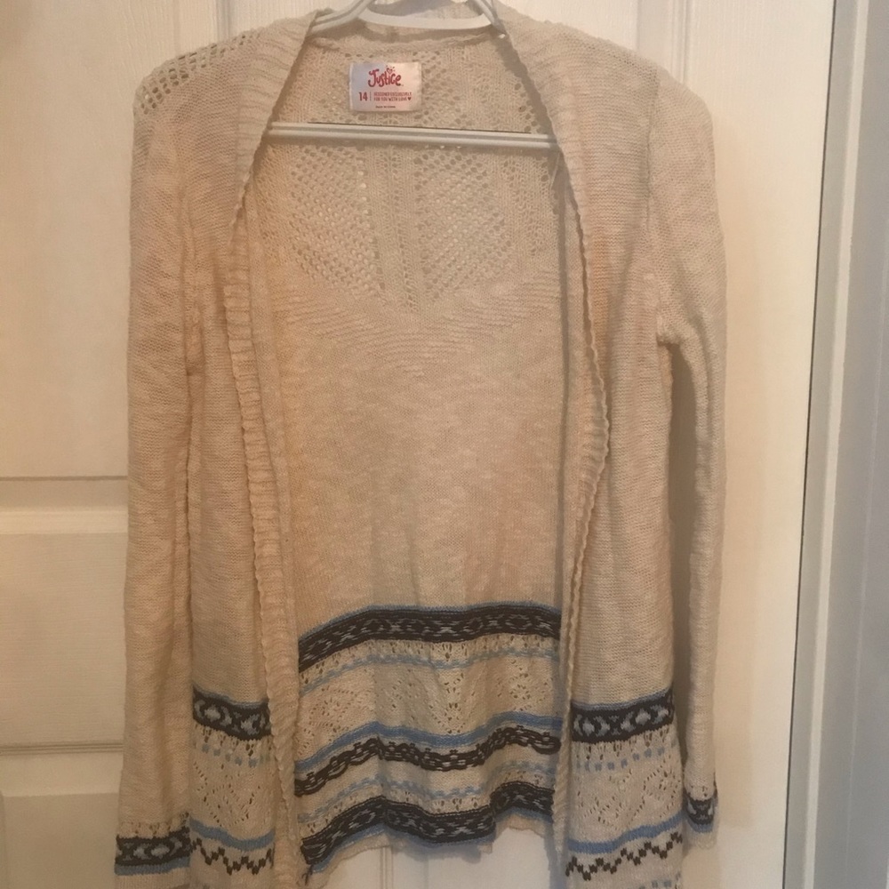 Girls justice sweater